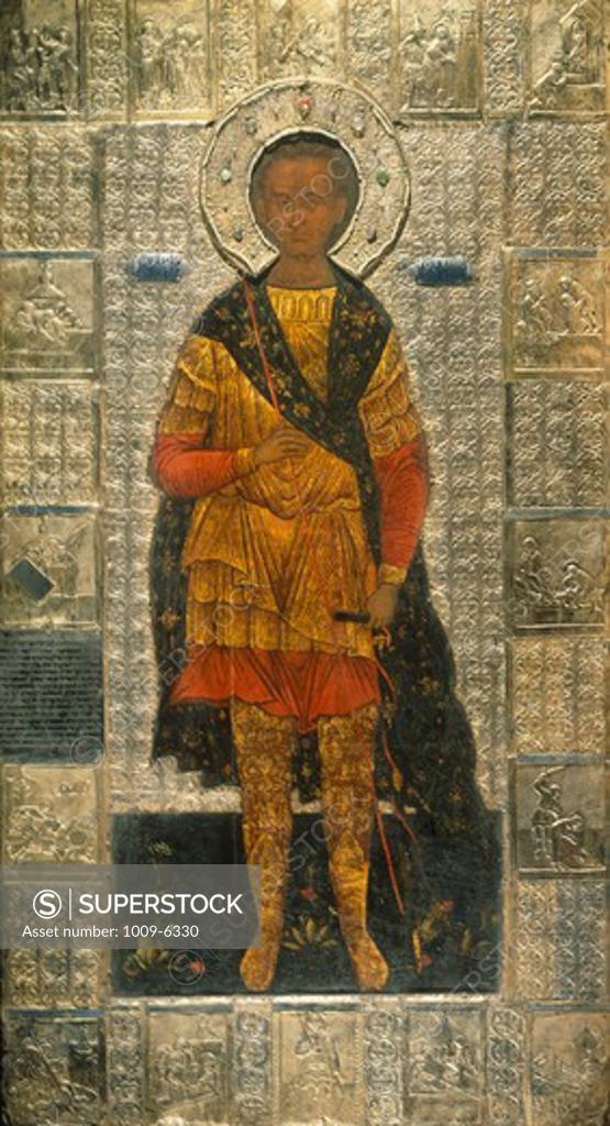 Stock Photo: 1009-6330 Saint, 16th century, Russia, Archangelsk, Museum