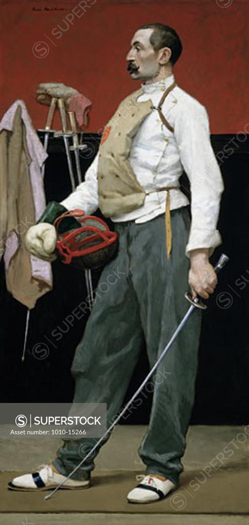 Stock Photo: 1010-15266 The Fencer 1893 Gari Melchers (1860-1932 American)