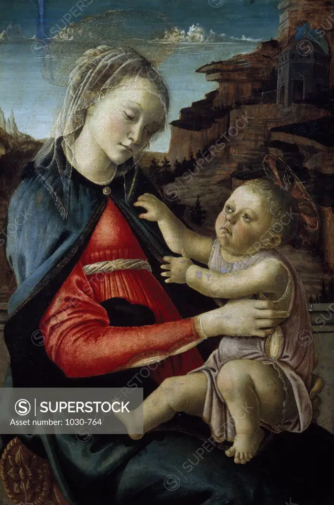 The Virgin and Child  Sandro Botticelli (1444-1510 Italian) Musee du Louvre, Paris
