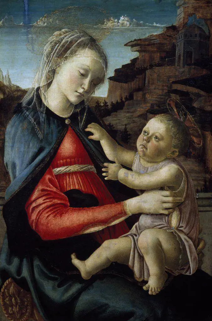The Virgin and Child  Sandro Botticelli (1444-1510 Italian) Musee du Louvre, Paris