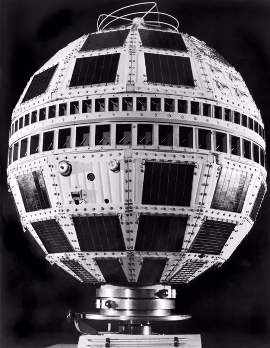 United States: 1963. The TELSTAR II communications satellite. It is virtually indentical to the TELSTAR I, and was launched on May 7, 1963
