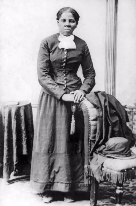 United States:   c.  1870 A portrait of Harriet Tubman, African-American abolitionist and a Union spy during the American Civil War.