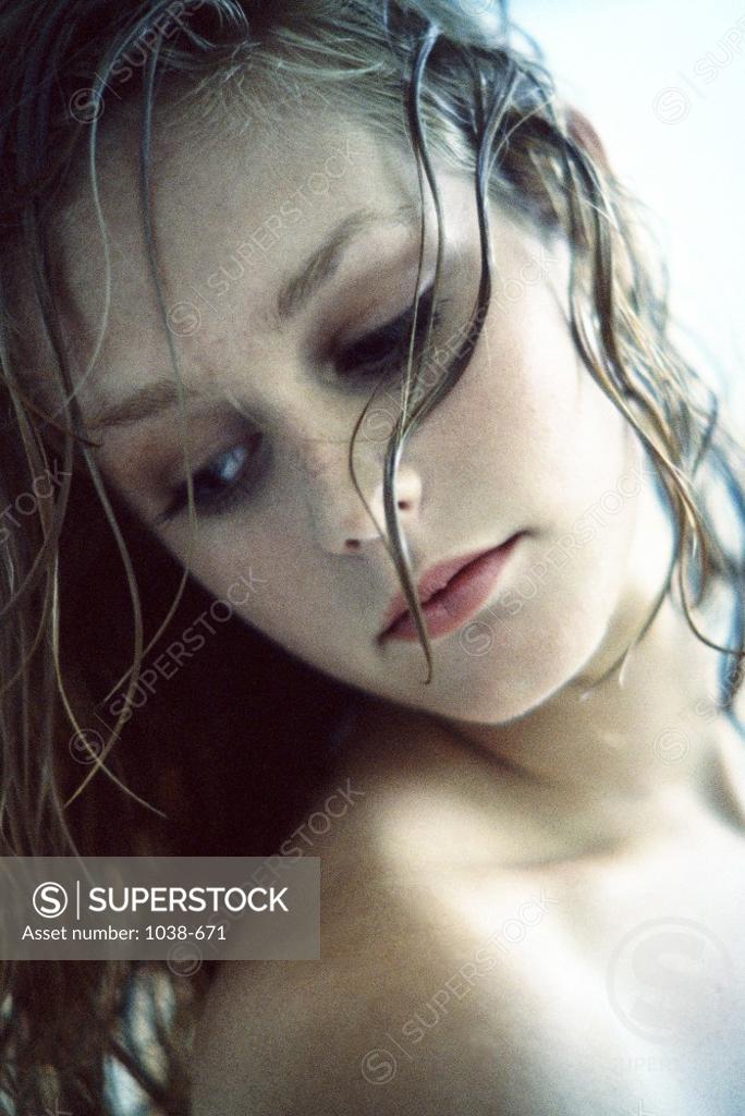 Stock Photo: 1038-671 Close-up of a young woman