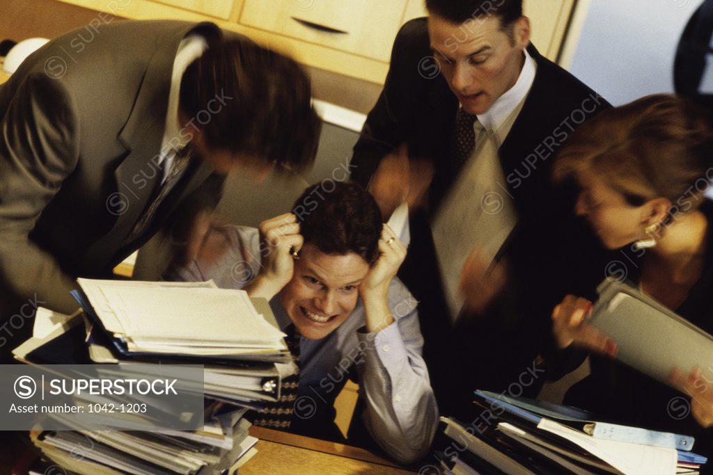 Stock Photo: 1042-1203 Business executives in a meeting