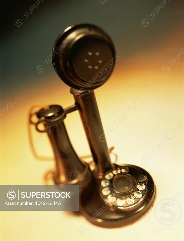 Stock Photo: 1042-1644A Close-up of a candlestick phone