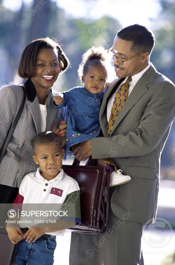 Stock Photo: 1042-176A Parents with their son and daughter