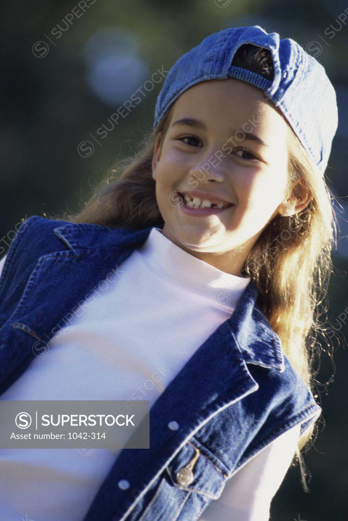 Stock Photo: 1042-314 Portrait of a girl smiling