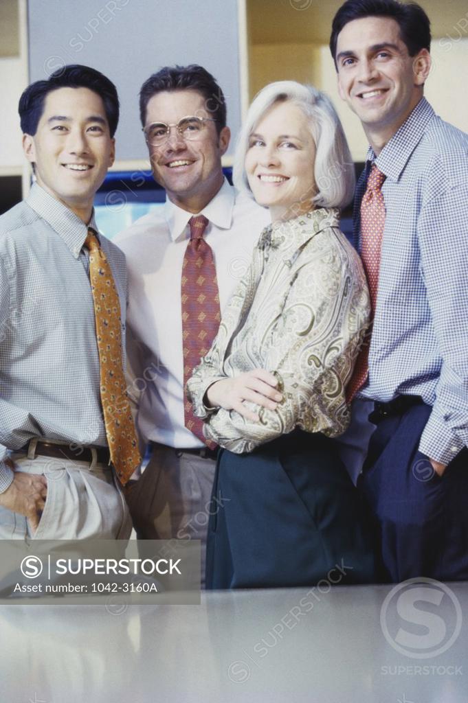 Stock Photo: 1042-3160A Portrait of business executives in an office