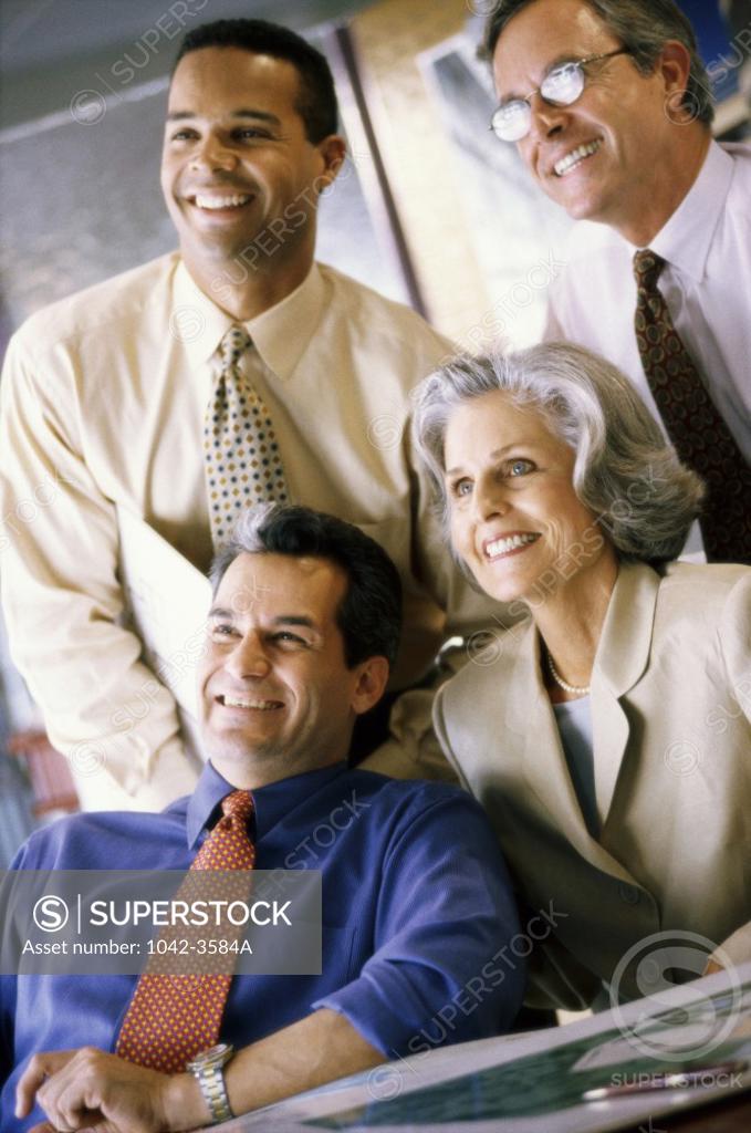 Stock Photo: 1042-3584A Business executives in an office