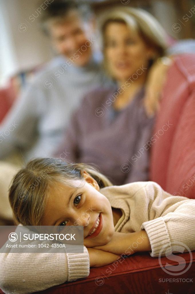 Stock Photo: 1042-4350A Portrait of a girl smiling