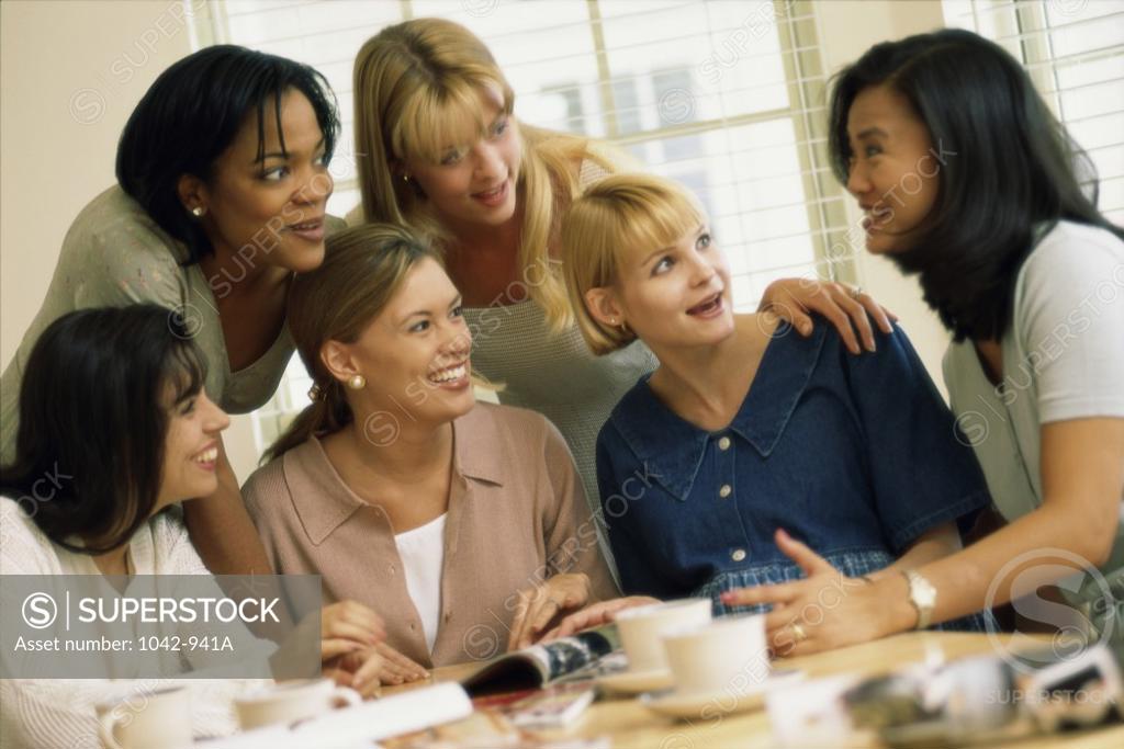 Stock Photo: 1042-941A Group of young women sitting together