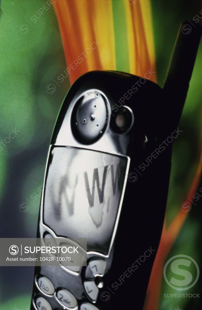 Stock Photo: 1042R-10070 Close-up of a mobile phone