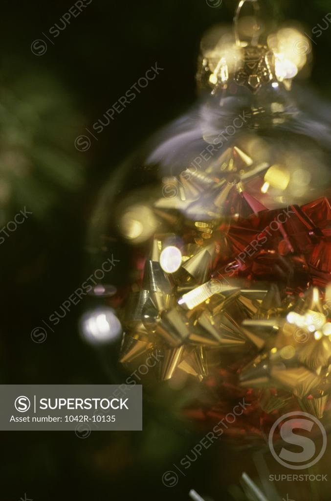Stock Photo: 1042R-10135 Close-up of a Christmas ornament