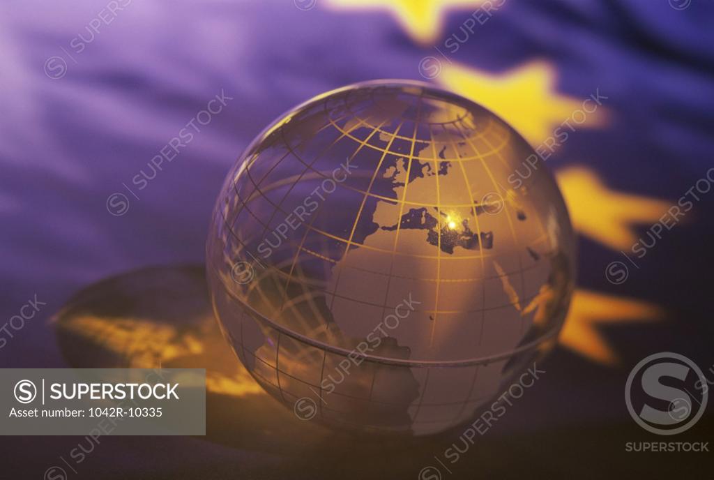 Stock Photo: 1042R-10335 Close-up of a globe