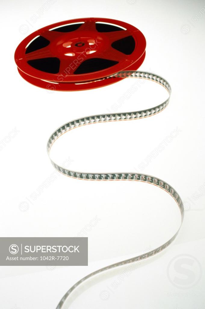 Stock Photo: 1042R-7720 Camera film on a reel