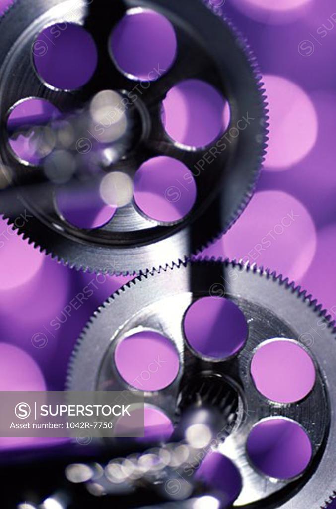 Stock Photo: 1042R-7750 Close-up of gears