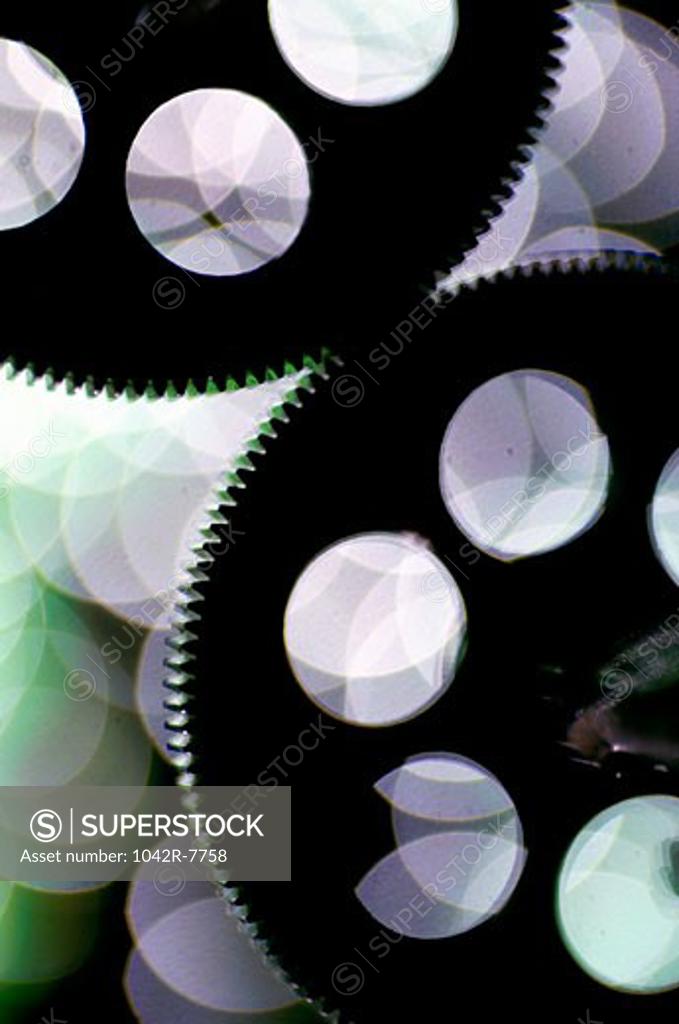 Stock Photo: 1042R-7758 Close-up of gears