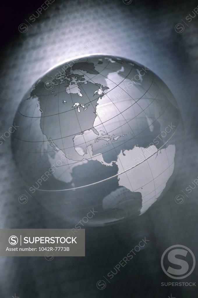 Stock Photo: 1042R-7773B Close-up of a globe
