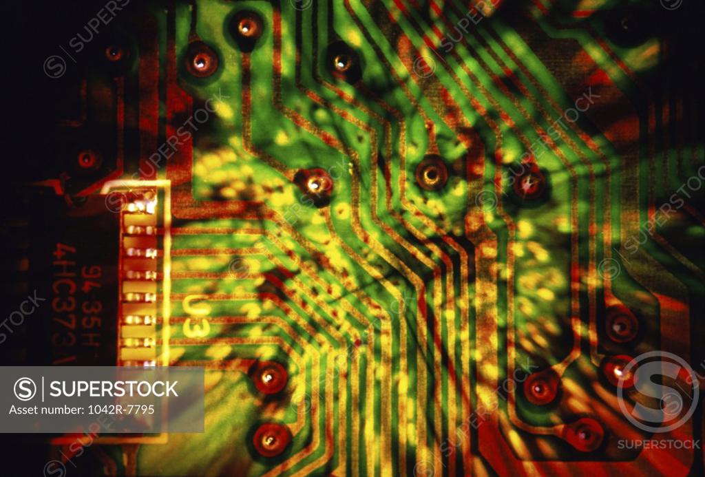 Stock Photo: 1042R-7795 Close-up of a circuit board
