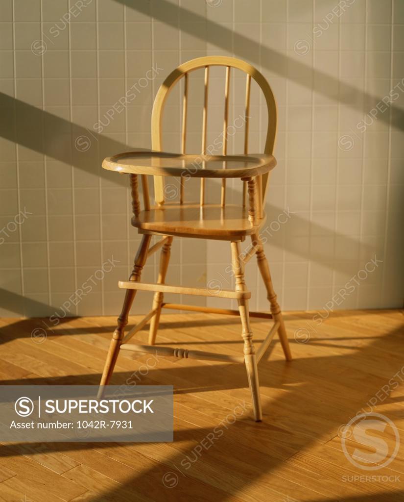 Stock Photo: 1042R-7931 Empty high chair