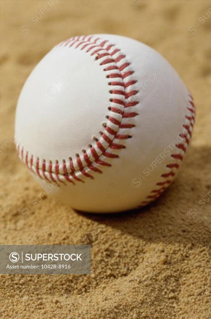 Stock Photo: 1042R-8916 Close-up of a baseball