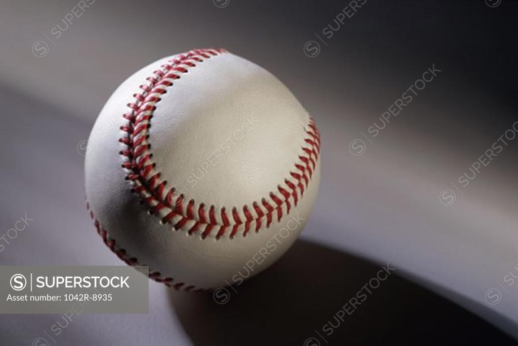 Stock Photo: 1042R-8935 Close-up of a baseball