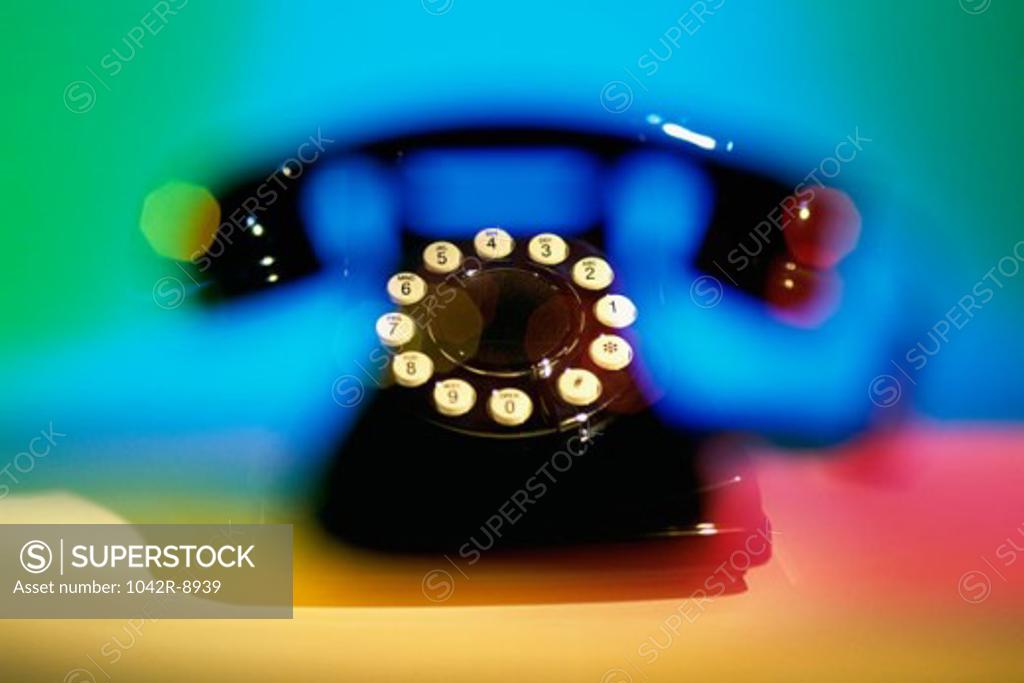 Stock Photo: 1042R-8939 Close-up of a telephone