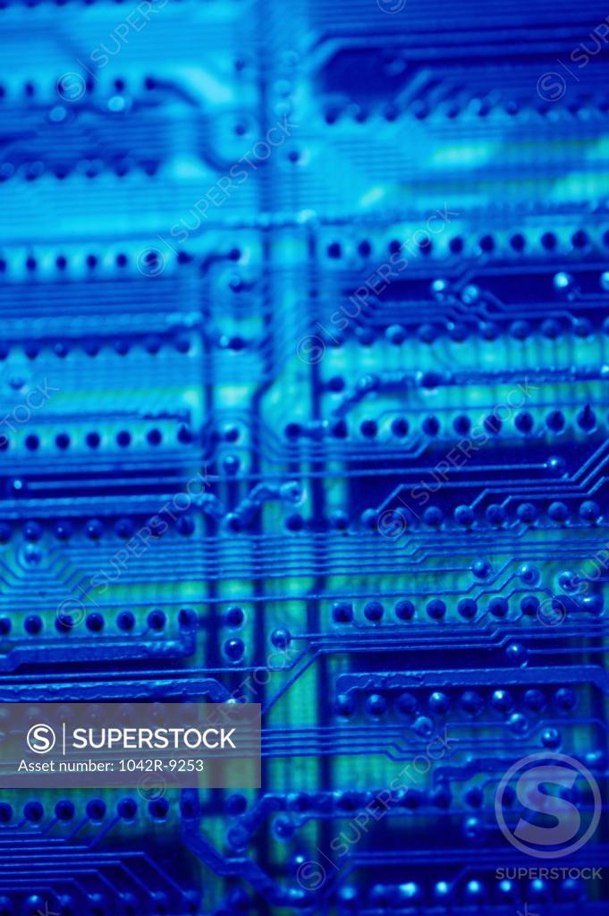 Stock Photo: 1042R-9253 Close-up of a circuit board