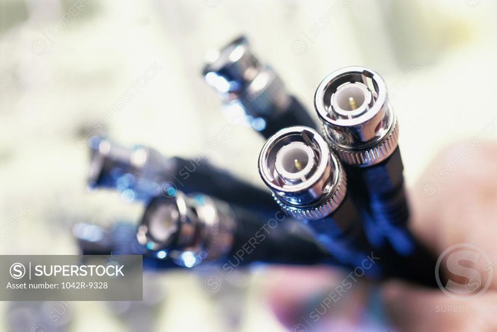 Stock Photo: 1042R-9328 Close-up of cables