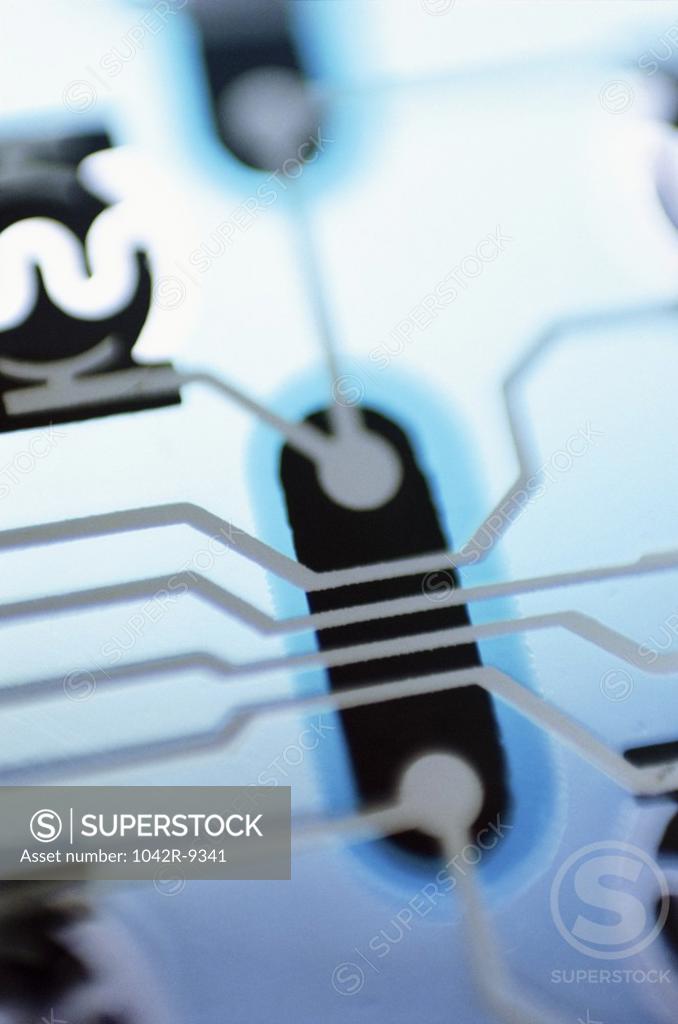 Stock Photo: 1042R-9341 Close-up of a circuit board