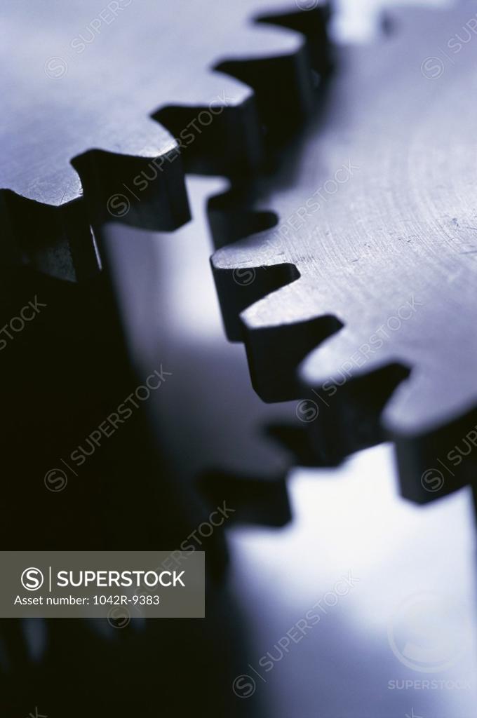 Stock Photo: 1042R-9383 Close-up of gears