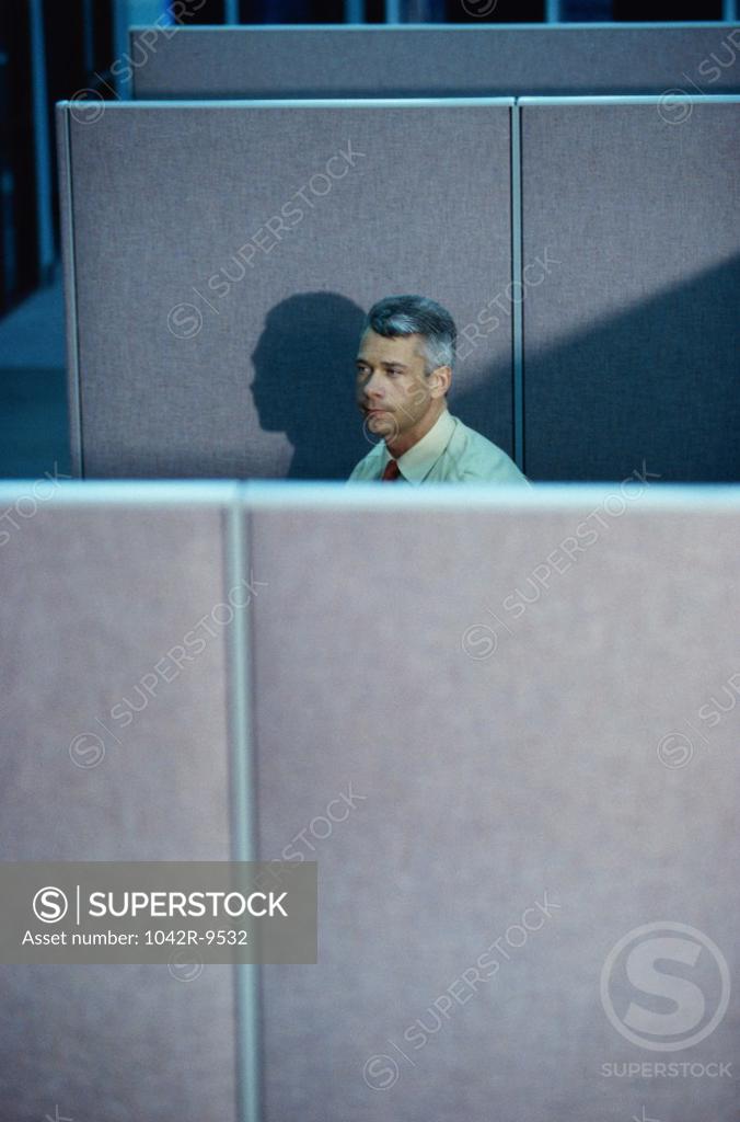 Stock Photo: 1042R-9532 Businessman sitting in an office