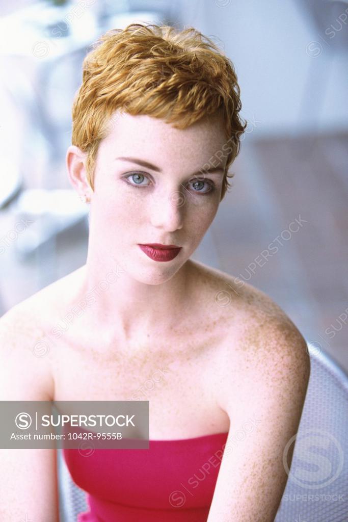 Stock Photo: 1042R-9555B Portrait of a young woman