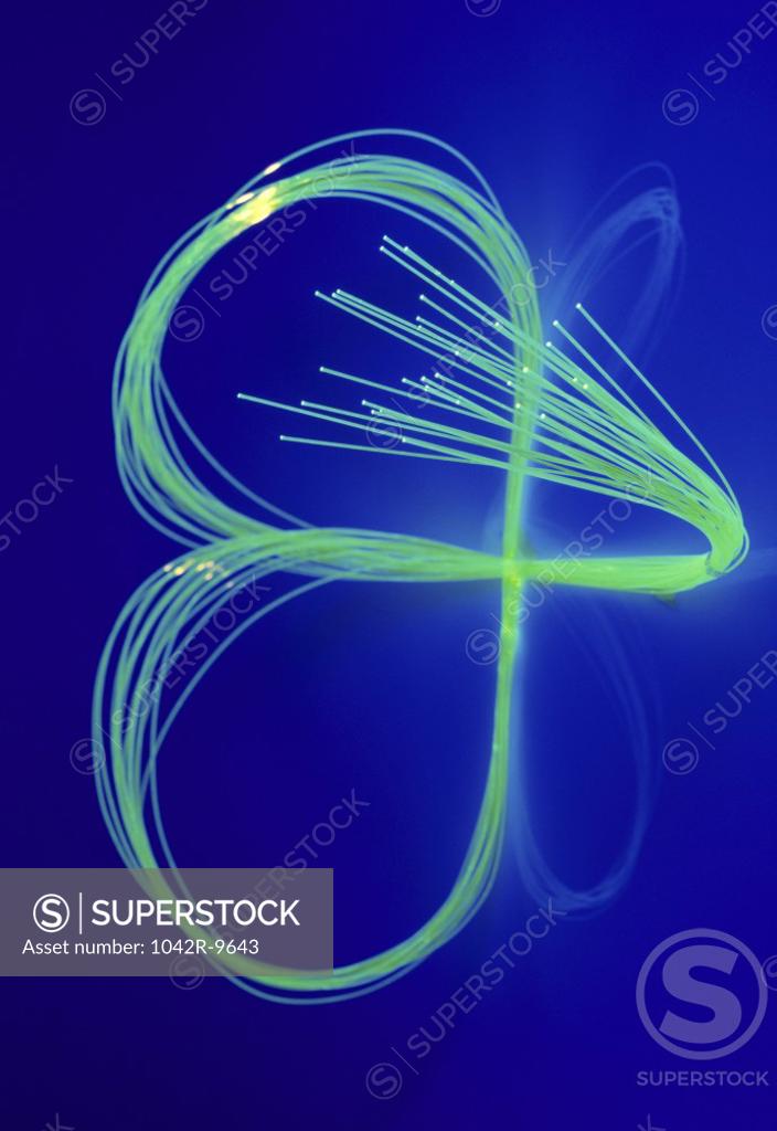 Stock Photo: 1042R-9643 Close-up of fiber optic cables