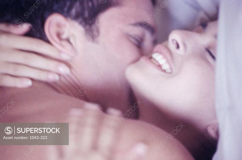 Stock Photo: 1043-323 Close-up of a young couple kissing
