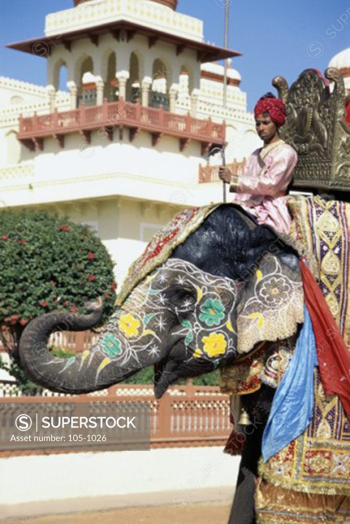 Stock Photo: 105-1026 Rambagh Palace Jaipur Rajasthan, India