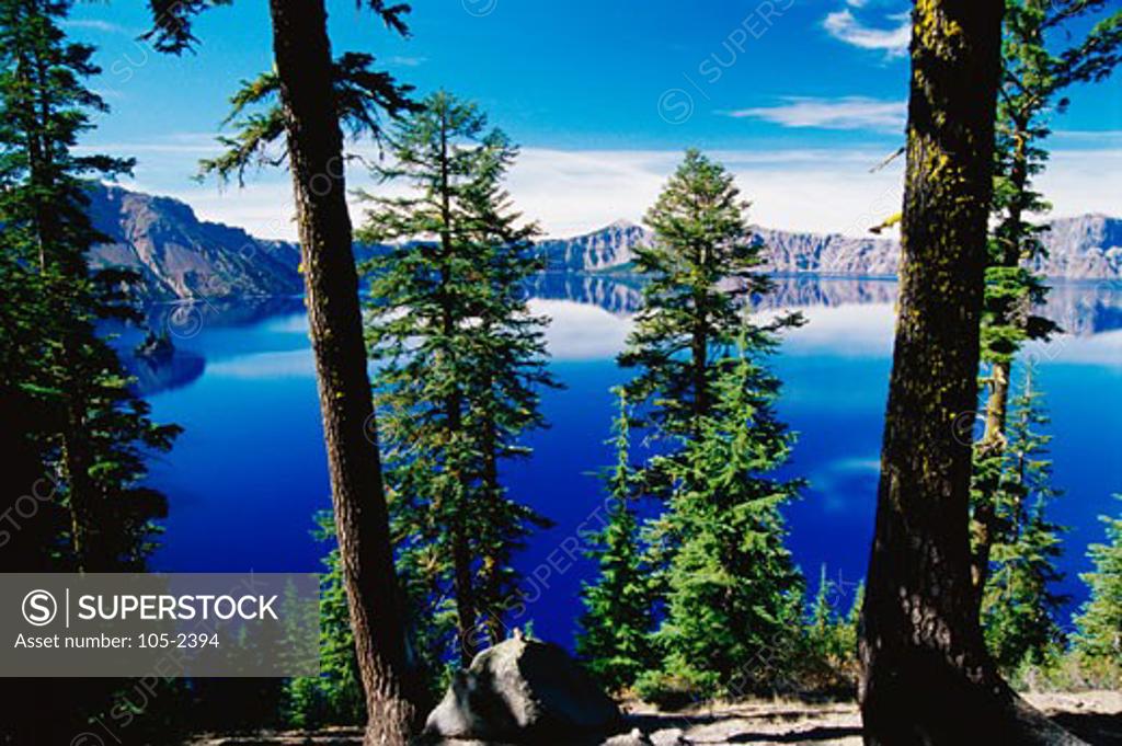 Stock Photo: 105-2394 Crater Lake Crater Lake National Park Oregon USA