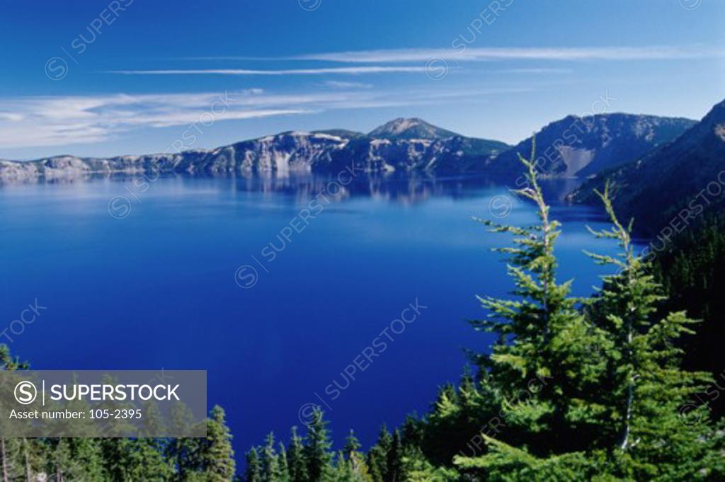 Stock Photo: 105-2395 Crater Lake National Park, Oregon, USA