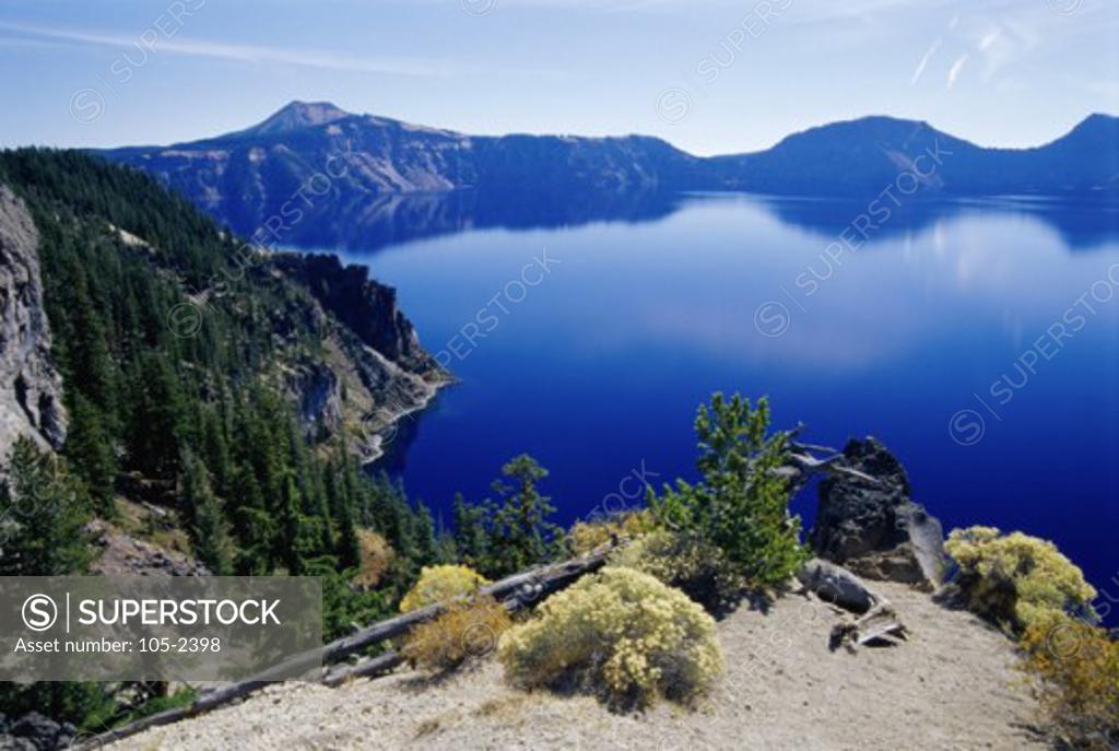 Stock Photo: 105-2398 Crater Lake Crater Lake National Park Oregon USA