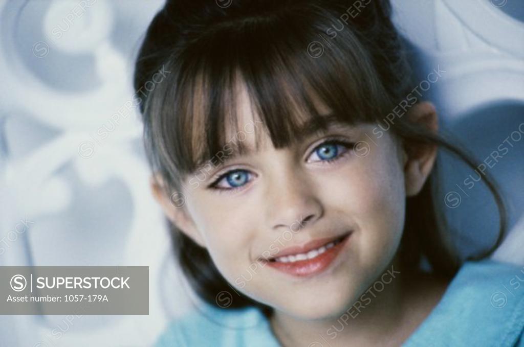Stock Photo: 1057-179A Portrait of a girl smiling