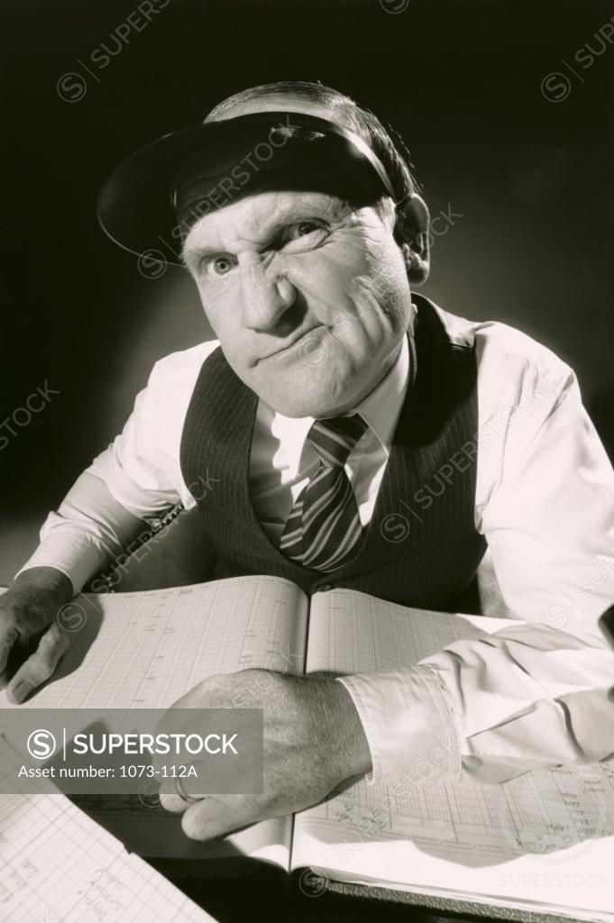 Stock Photo: 1073-112A Portrait of male accountant