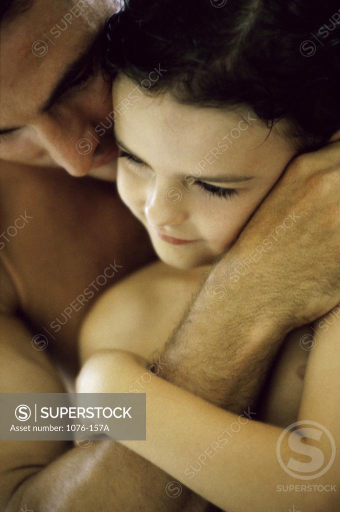 Stock Photo: 1076-157A Father holding his daughter
