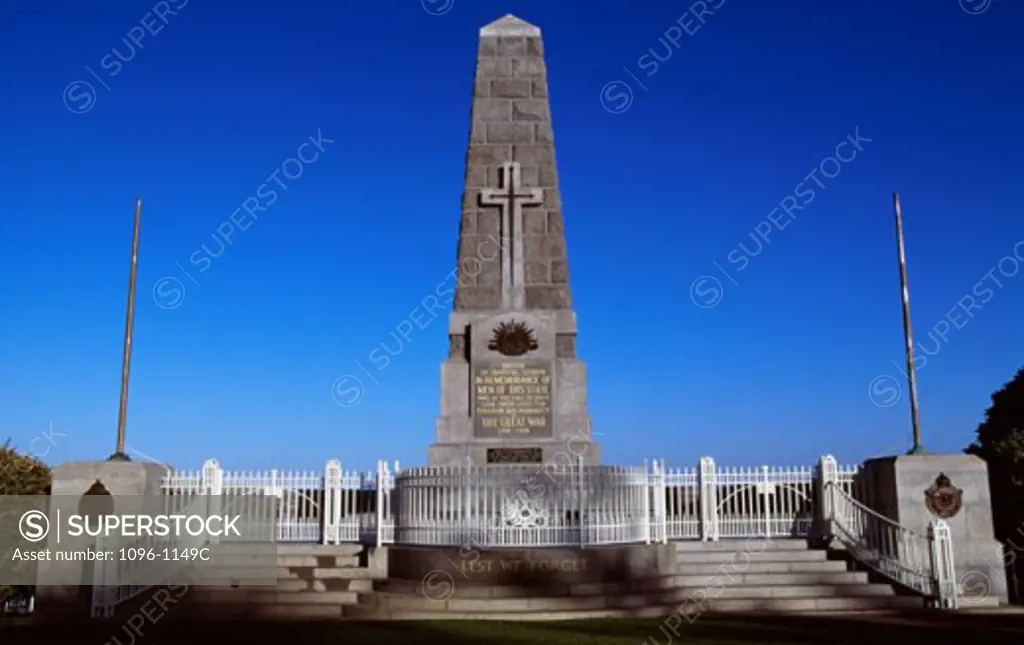 Low angle view of an obelisk, King's Park, Perth, Australia