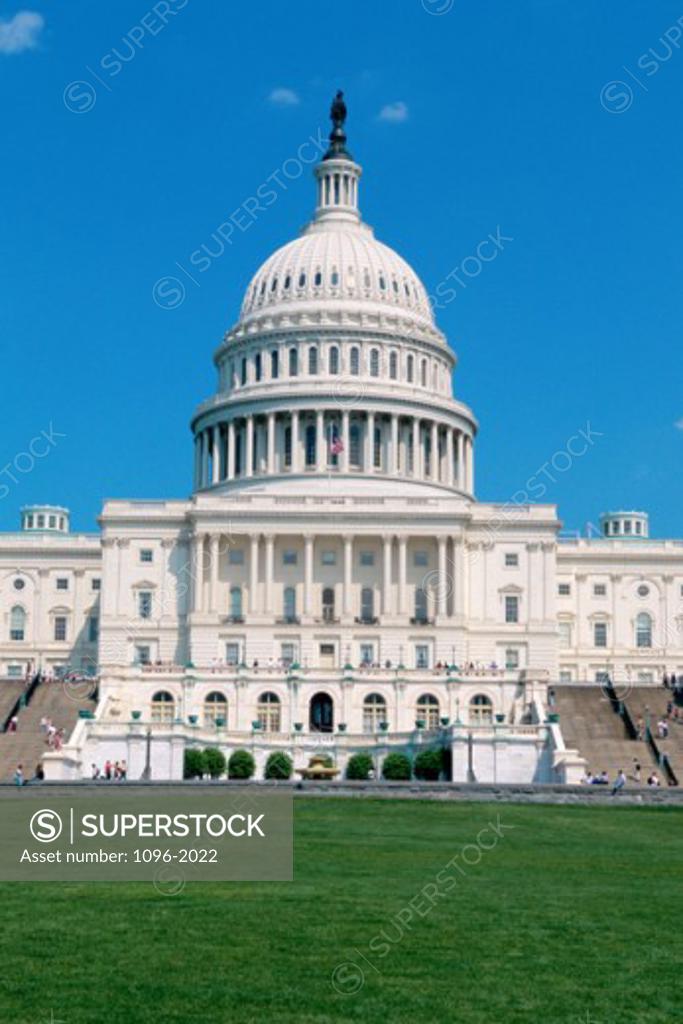 Stock Photo: 1096-2022 Facade of the Capitol Building, Washington, D.C., USA