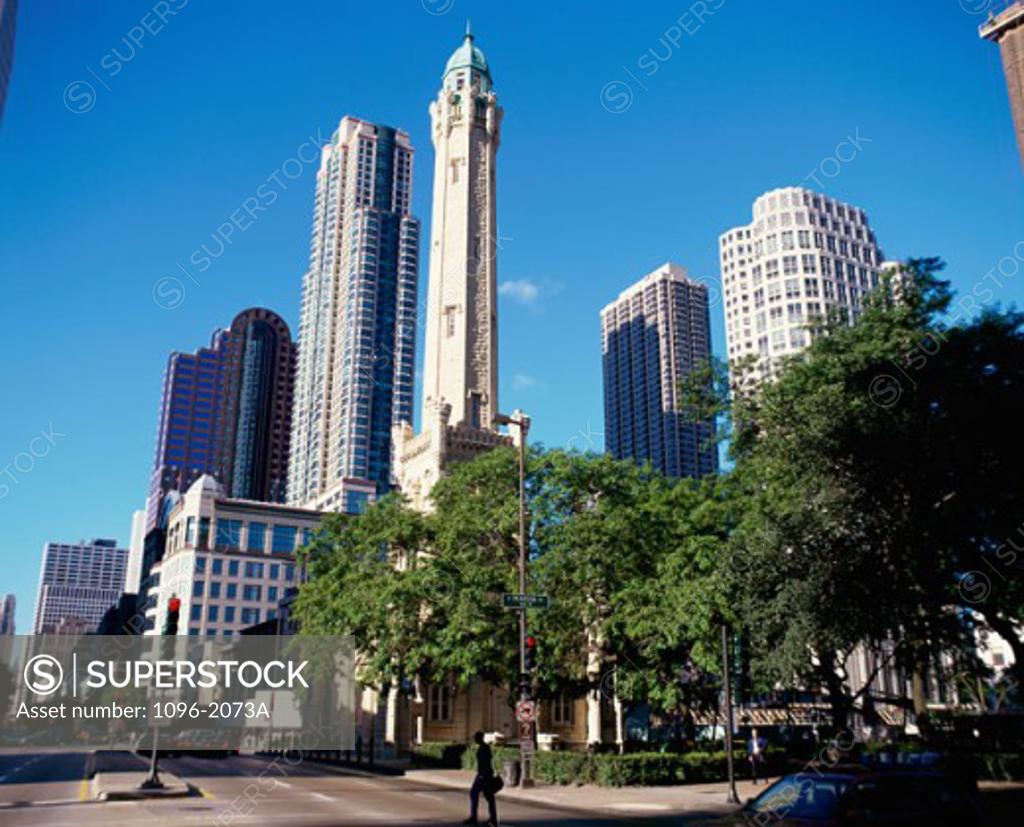 Stock Photo: 1096-2073A Skyscrapers in a city, Chicago, Illinois, USA