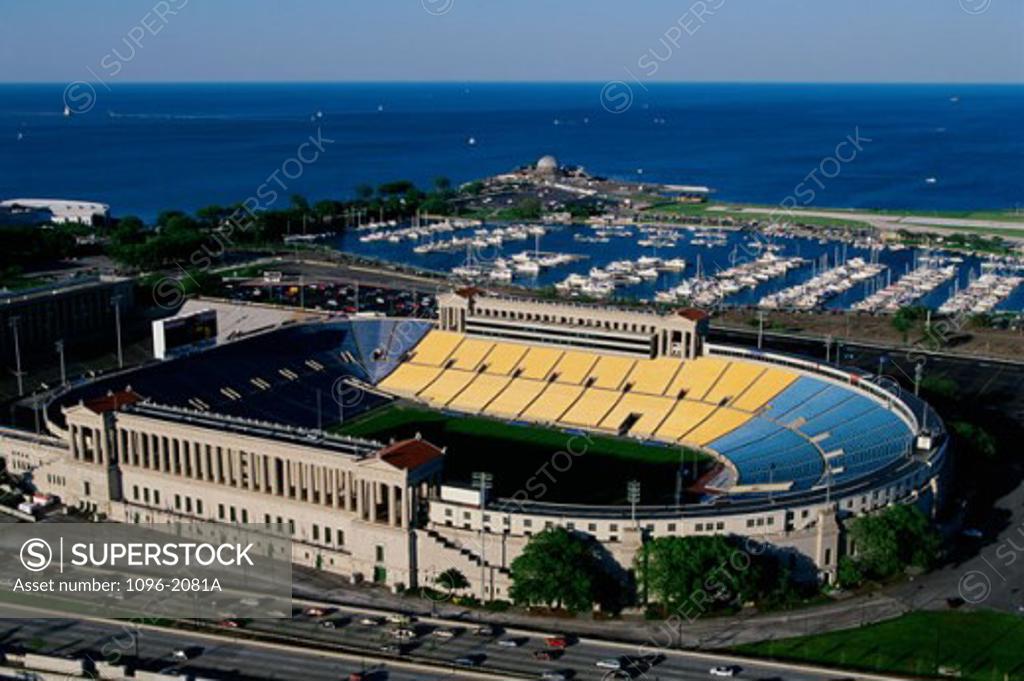 Stock Photo: 1096-2081A Soldier Field Chicago Illinois, USA