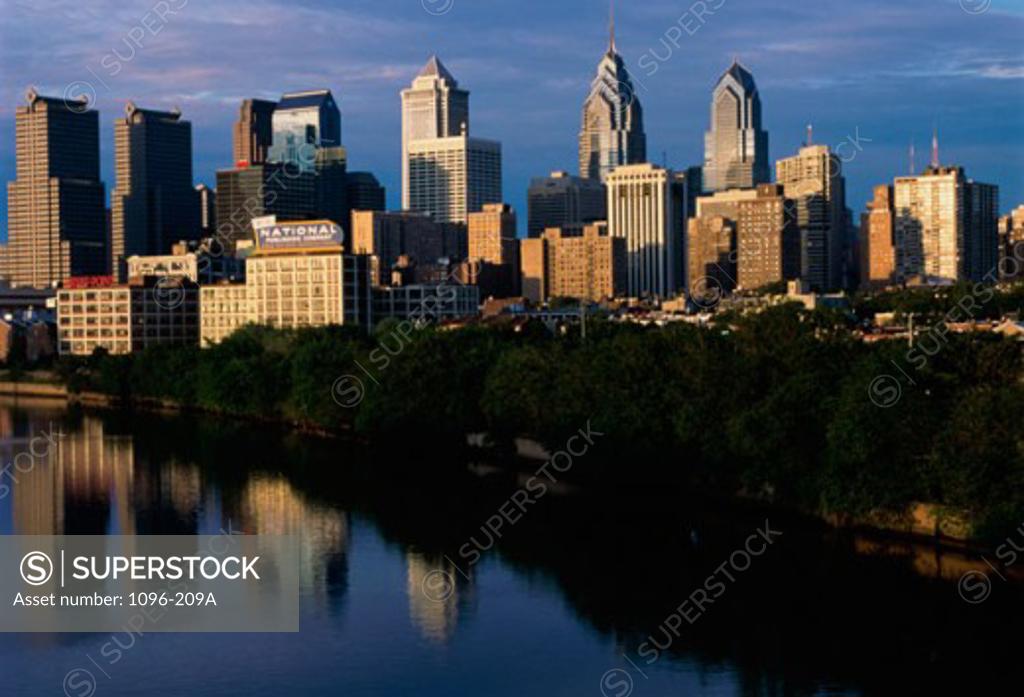Stock Photo: 1096-209A Skyscrapers in a city, Philadelphia, Pennsylvania, USA