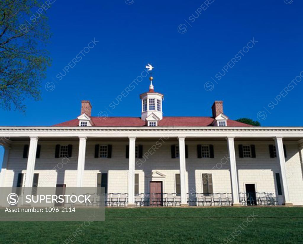 Stock Photo: 1096-2114 Mount Vernon, Home of George Washington, Virginia, USA