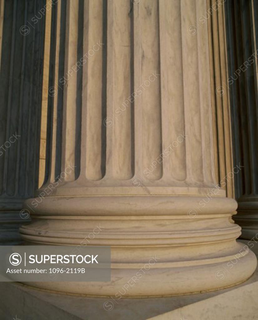 Stock Photo: 1096-2119B Close-up of the base of a column