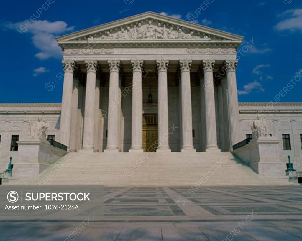 Stock Photo: 1096-2126A Facade of the U.S. Supreme Court, Washington, D.C., USA